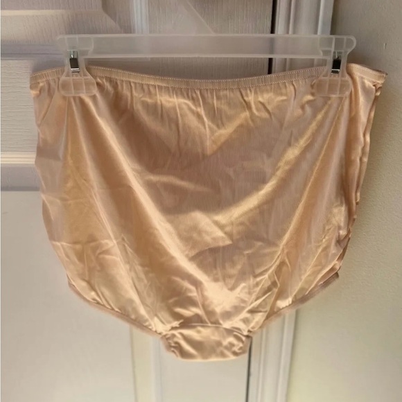 VTG Style Antron III Women’s Granny Panties - 100% Nylon Beige Size: L - Picture 5 of 7